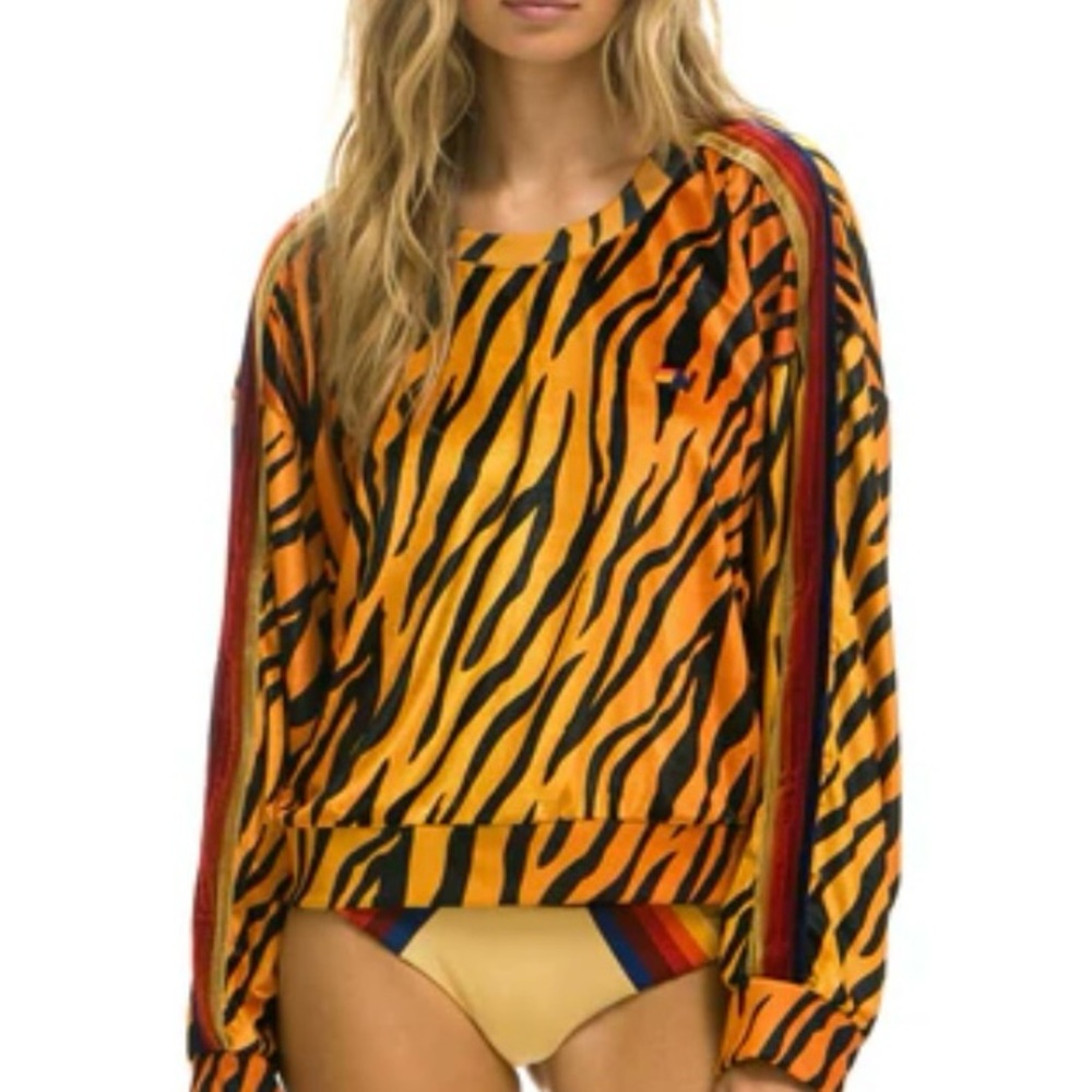 Aviator Nation Tiger Stripe Track Pants